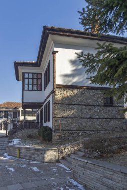 : Kyustendil, Bulgaria - 15 Ocak 2015: Ilyo Voyvoda bina Müze şehir Kyustendil, Bulgaria