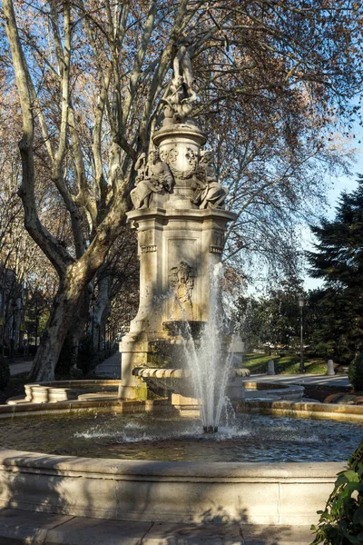 西班牙马德里 2018年1月22日 西班牙马德里城市阿波罗喷泉 — 图库照片
