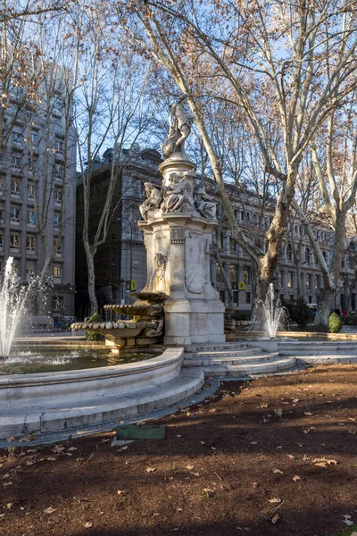 Madrid España Enero 2018 Fuente Del Apolo Madrid España —  Fotos de Stock