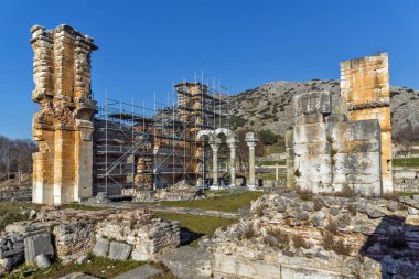 Philippi, Doğu Makedonya ve Trakya, Yunanistan, antik kentin kalıntıları