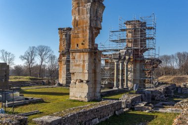 Philippi, Doğu Makedonya ve Trakya, Yunanistan, antik kentin kalıntıları