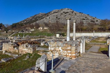 Philippi, Doğu Makedonya ve Trakya, Yunanistan, antik kentin kalıntıları