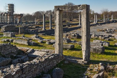 Philippi, Doğu Makedonya ve Trakya, Yunanistan, antik kentin kalıntıları