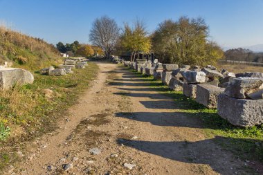 Philippi, Doğu Makedonya ve Trakya, Yunanistan, antik kentin kalıntıları