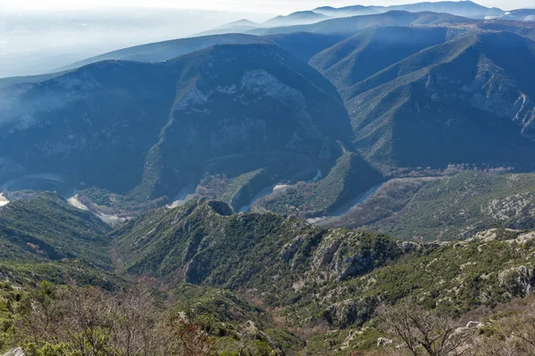 Landschap Van Nestos River Gorge Buurt Van Stad Van Xanthi — Stockfoto