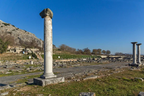 Ruïnes Van Oude Stad Van Philippi Oost Macedonië Thracië Griekenland — Stockfoto