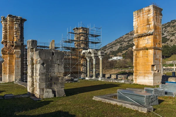 Ruines Ancienne Ville Philippi Macédoine Orientale Thrace Grèce — Photo