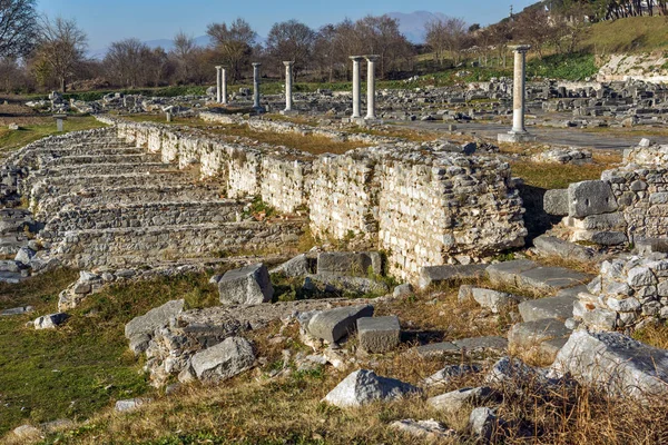 Rovine Dell Antica Città Filippi Macedonia Orientale Tracia Grecia — Foto Stock