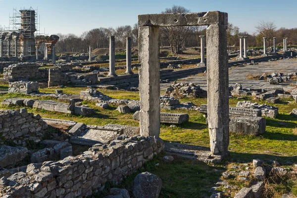 Rovine Dell Antica Città Filippi Macedonia Orientale Tracia Grecia — Foto Stock