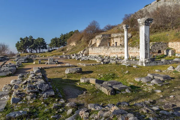 Руины Древнего Города Филиппы Восточной Македонии Фракии Греция — стоковое фото