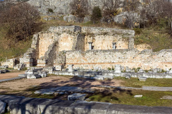 Ruinas Antigua Ciudad Filipos Macedonia Oriental Tracia Grecia —  Fotos de Stock