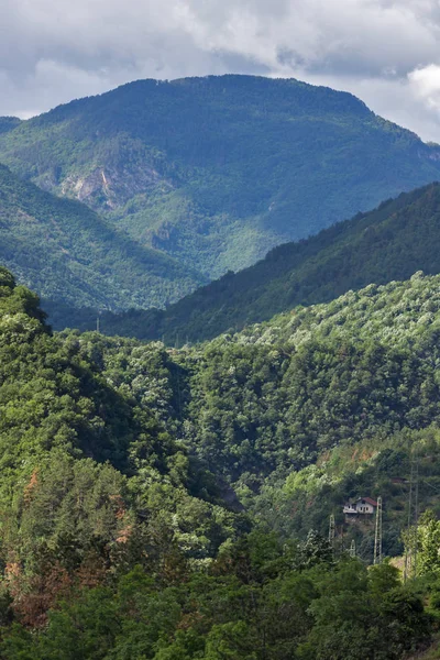 Amazing landscape of Green Hills near town Asenovgrad in Rhodope Mountains, Plovdiv region, Bulgaria