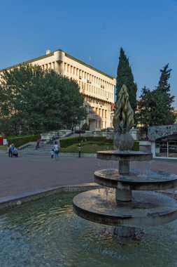 Asenovgrad, Bulgaristan - 1 Ekim 2016: Merkezi şehir Asenovgrad, Plovdiv Bölge, Bulgaristan