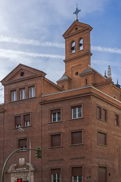 Madrid Espanha Janeiro 2018 Edifício Colégio Sagrado Coração Jesus Cidade — Fotografia de Stock