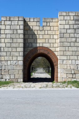 İlk Bulgar İmparatorluğu Ortaçağ Kalesi Pliska, başkenti kalıntıları Shumen bölge, Bulgaristan