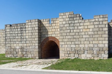 İlk Bulgar İmparatorluğu Ortaçağ Kalesi Pliska, başkenti kalıntıları Shumen bölge, Bulgaristan