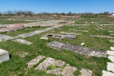İlk Bulgar İmparatorluğu Ortaçağ Kalesi Pliska, başkenti kalıntıları Shumen bölge, Bulgaristan