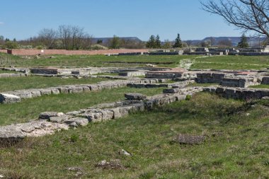 İlk Bulgar İmparatorluğu Ortaçağ Kalesi Pliska, başkenti kalıntıları Shumen bölge, Bulgaristan