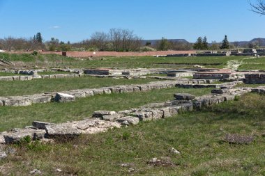 İlk Bulgar İmparatorluğu Ortaçağ Kalesi Pliska, başkenti kalıntıları Shumen bölge, Bulgaristan