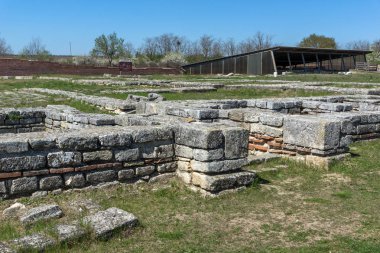 İlk Bulgar İmparatorluğu Ortaçağ Kalesi Pliska, başkenti kalıntıları Shumen bölge, Bulgaristan