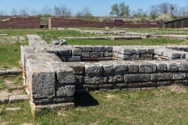 İlk Bulgar İmparatorluğu Ortaçağ Kalesi Pliska, başkenti kalıntıları Shumen bölge, Bulgaristan
