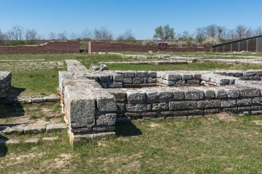 İlk Bulgar İmparatorluğu Ortaçağ Kalesi Pliska, başkenti kalıntıları Shumen bölge, Bulgaristan