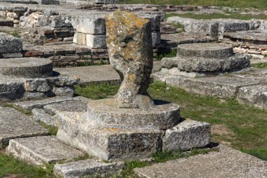 İlk Bulgar İmparatorluğu Ortaçağ Kalesi Pliska, başkenti kalıntıları Shumen bölge, Bulgaristan