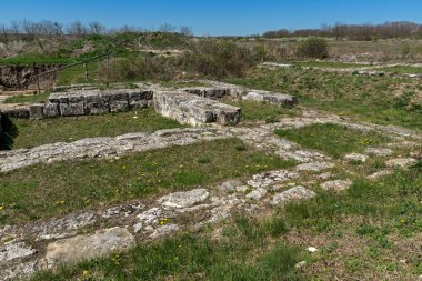 İlk Bulgar İmparatorluğu Ortaçağ Kalesi Pliska, başkenti kalıntıları Shumen bölge, Bulgaristan