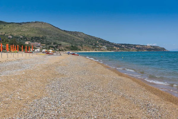 爱奥尼亚群岛希腊 Scala 海滨全景图 — 图库照片