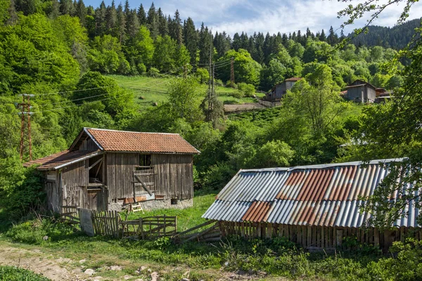 Fotinovo Bulgaria May 2018 Typical Streets Village Fotinovo Rhodopes Mountain — Stock Photo, Image