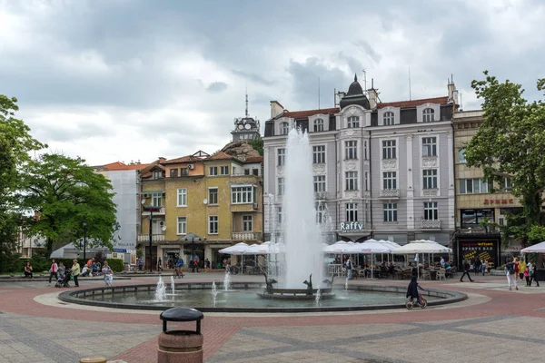 Plovdiv Bulharsko Května 2018 Chůze Lidí Hlavní Ulici Městě Plovdiv — Stock fotografie