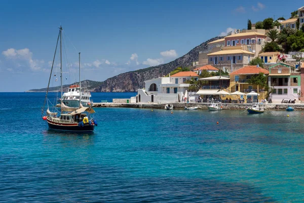 Asos Kefalonia Yunanistan Mayıs 2015 Muhteşem Deniz Manzarası Assos Sahil — Stok fotoğraf