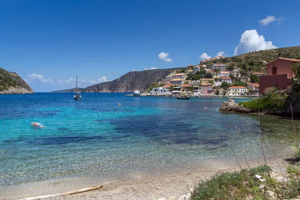 Asos Kefalonia Greece May 2015 Amazing Seascape Beach Assos Village — стоковое фото