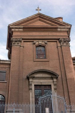 Madrid, İspanya - 23 Ocak 2018: Yapı Parroquia San Marcos şehir Madrid, İspanya