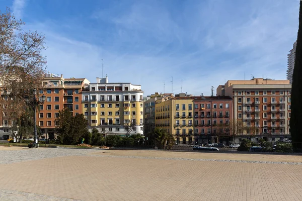 Madrid Spanje Januari 2018 Typisch Straat Gebouw Stad Madrid Spanje — Stockfoto