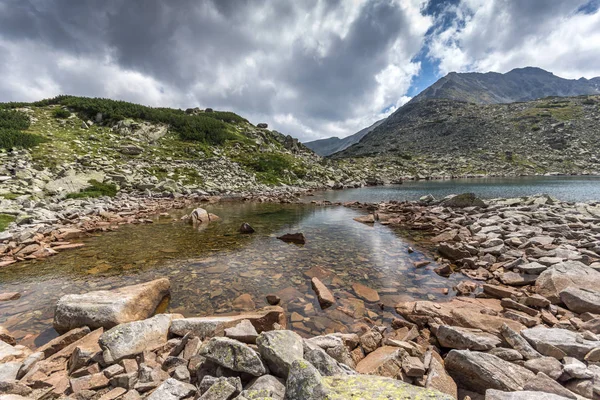 Paesaggio Con Verdi Colline Laghi Musalenski Montagna Rila Bulgaria — Foto Stock