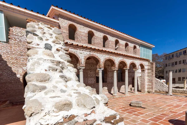 Sandanski Bulgaria Abril 2018 Ruinas Del Complejo Episcopal Con Basílica — Foto de Stock