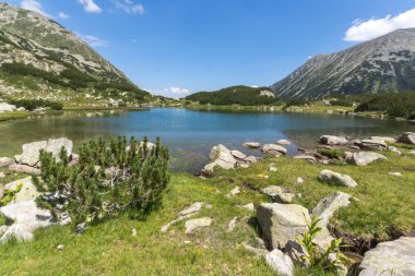 Muratovo Lake, Pirin Dağı, Bulgaristan ile muhteşem manzara