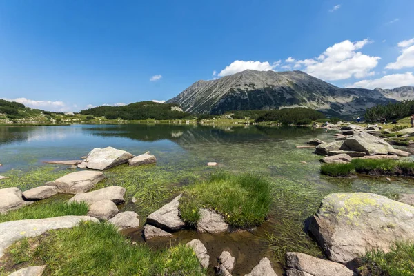 Amazing Landscape Dengan Danau Muratovo Dan Puncak Todorka Pirin Mountain — Stok Foto