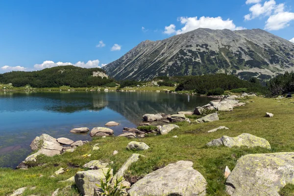 Paysage Étonnant Avec Lac Muratovo Pic Todorka Pirin Mountain Bulgarie — Photo