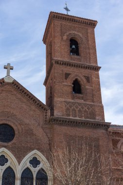 Madrid, İspanya - 23 Ocak 2018: görünümü Virgen de la Paloma kilise şehir Madrid, İspanya, Amazing