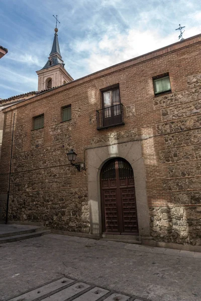 Мадрид Іспанія Січня 2018 Середньовічні Будівля Церкви Сан Ніколас Місті — стокове фото