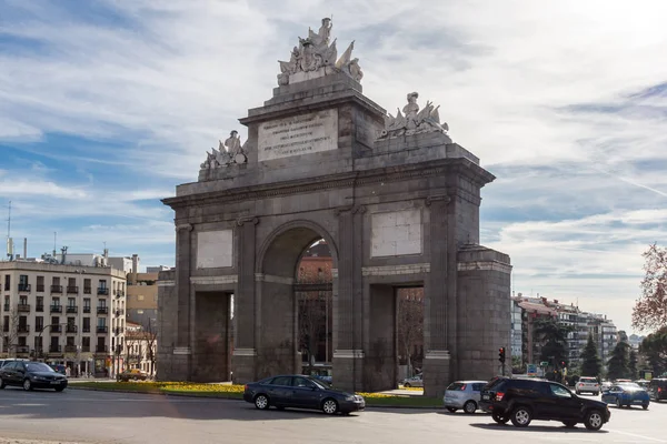 Madrid Spagna Gennaio 2018 Incredibile Vista Sulla Puerta Toledo Nella — Foto Stock