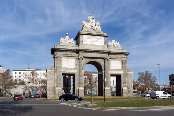 Madrid Spanya Ocak 2018 Görünüm Puerta Toledo Şehir Madrid Spanya — Stok fotoğraf