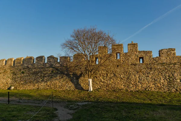 카발라 마케도니아 동쪽과 그리스의 요새의 폐허의 카발라 그리스 2015 — 스톡 사진