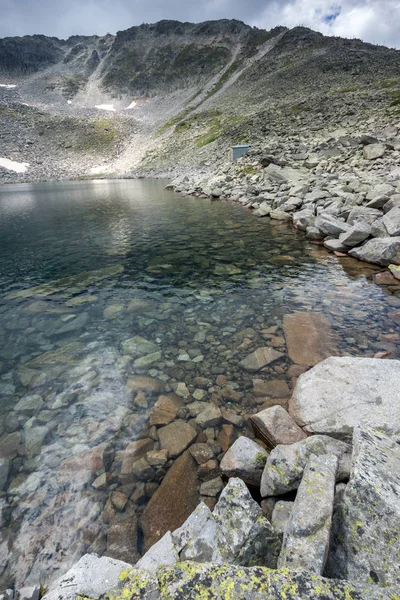 Csodálatos Panoráma Nyílik Ledenoto Jég Felhők Felett Musala Csúcs Rila — Stock Fotó