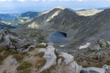 Musala zirvesinden inanılmaz manzara, Rila dağı, Bulgaristan