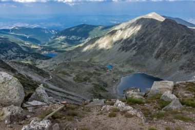 Musala zirvesinden inanılmaz manzara, Rila dağı, Bulgaristan