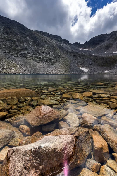 Pemandangan Panorama Yang Menakjubkan Dari Danau Ledenoto Dan Awan Atas — Stok Foto