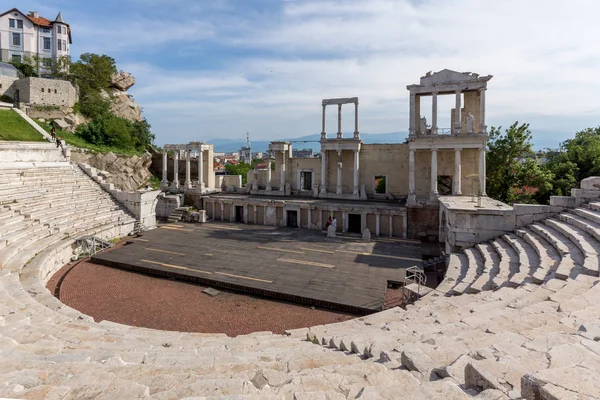 Plovdiv Bulgária Maio 2016 Ruínas Antigo Teatro Romano Plovdiv Bulgária — Fotografia de Stock